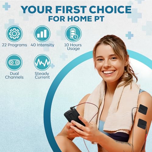 image for Nicwell Care Tens Unit Muscle Stimulator Machine - Dual Channel Electr