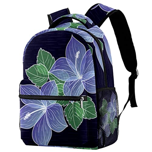 Sac à dos floral violet idéal pour vos cours et vos sorties