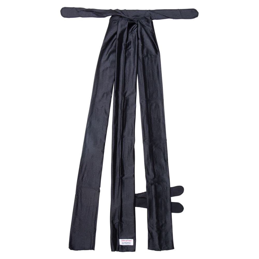 UltraFlex Braided Lycra Tail Wraps for Horses | Color Black | Protects Tail Hair | UV Protection Over 95% | Show-Ring Ready Accessory | Individual