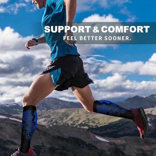 Bluemaple 6 Pack Copper Compression Socks for Women and Men Circulation-Best Support for Medical, Running,Nursing,Athletic - 3