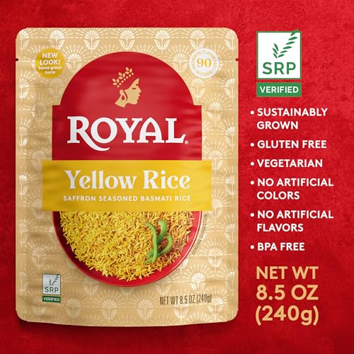 Image of Royal Yellow Saffron Basmati Yellow Rice - (6 Pack) 8.5 oz