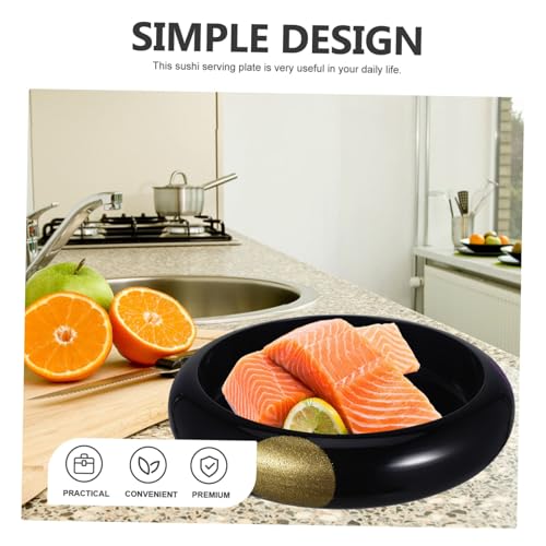 Plato para sushi conveniente de plástico tamaño familiar miniatura 3
