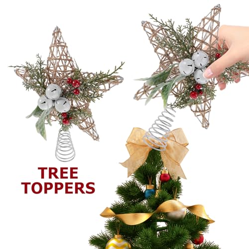 Adorno de estrella para Navidad de hierro resistente y reutilizable 4