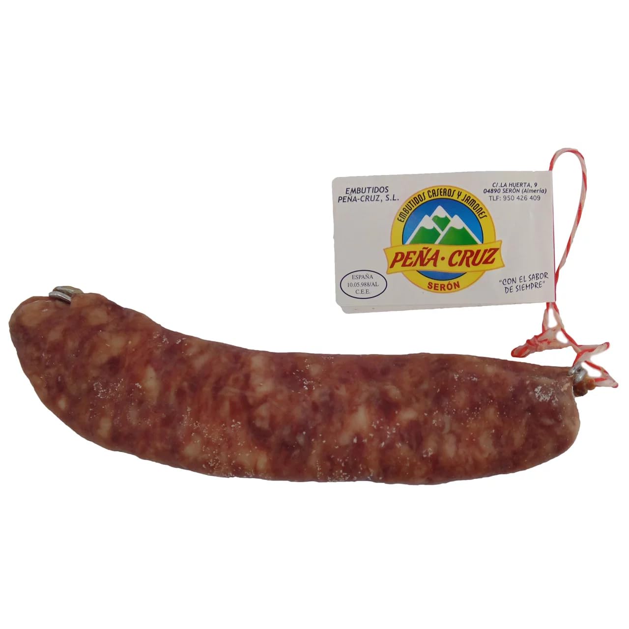 PEÑA CRUZ Mini Salchichón Casero de Categoría Extra – 150g – Hecho con Productos de Almería – Envío Refrigerado – Elaboración Tradicional y Sin Gluten (6 PIEZAS)