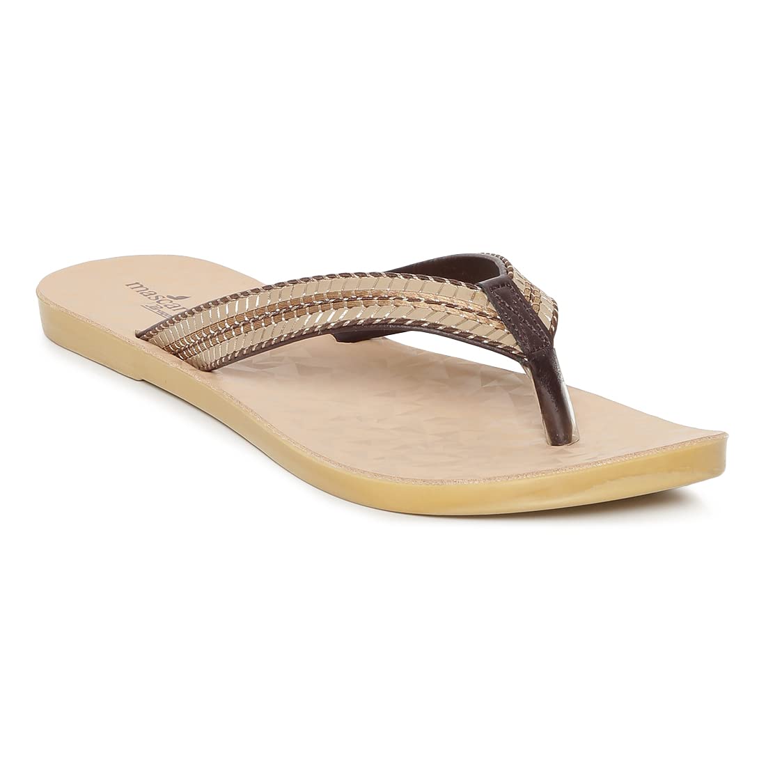 PARAGON K7201L Womens Slippers | Comfortable Everyday Flip Flops with Cushioned Footbed, Sturdy Straps and Stylish Design | Perfect for Everyday Use Brown (B0BR5FBP4X) Amazon Price History, Amazon Price Tracker