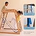 AVDAR Rope Ladder for Kids Designed for Indoor Jungle Gyms, Wooden Swing Rope Ladder, Indoor Playground Accessories Tree House Accessories