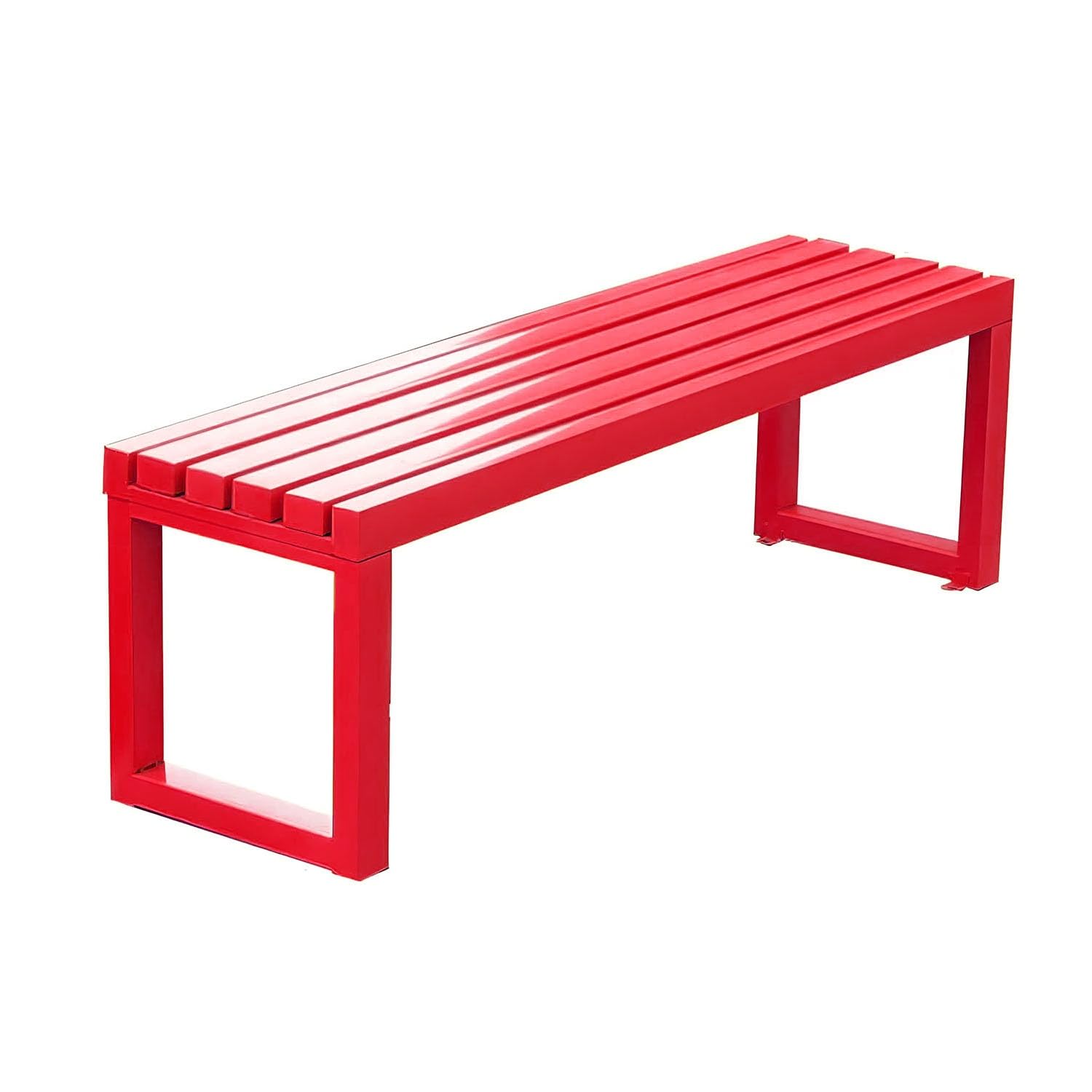 Banc d'extérieur en métal résistant aux intempéries pour 2 places