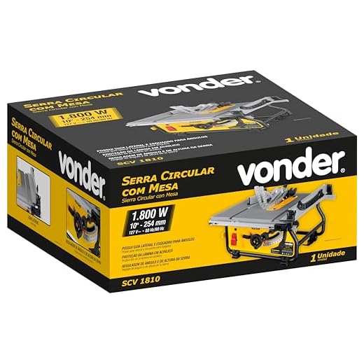 Serra Circular De Mesa 10'' 1800w 127v Scv1810 Vonder