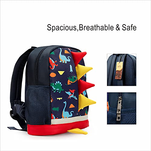 Lesnic Kids Dinosaur Backpack With Leash, Buckles In The Front, Cpc Certified Medium Rucksack For Kids Boys & Girl, Dinosaur Rucksack Toddler Kids Bag 25 10 30.3Cm/10 4 12In #TOP3