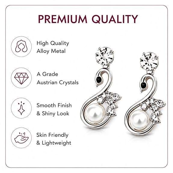 Image of 12 Pairs Set Earrings for Women Girls with Stylish Organizer Box | Valentine Birthday Rakshabandhan Gifts for Girls Girlfriend Wife Sister