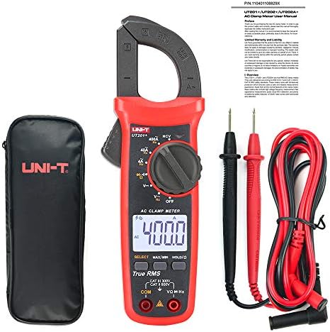 UNI-T UT201+ Digital Clamp Meter 4000 Counts Multimeter auto Range True RMS clamp Meter DC Current Meter