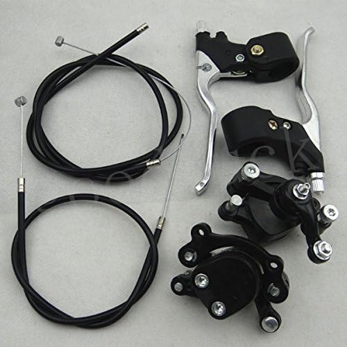 Brake Caliper Parts with Cable Levers Kit for Mini Pit Dirt Quad Pocket Bike 47cc 49c