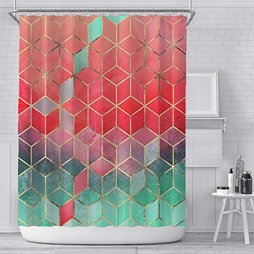 Rideau de douche anti moisissure polyester lavable pour cabine de douche