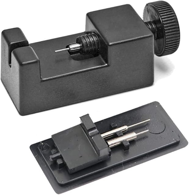 LAIYOHO 1 Piece Watch Strap Link Remove Repair Tool Kit with 2 Extra Pins Watch Pin Remover Tool for Watch Band Link Pin Removal and Watch Sizing(Black)