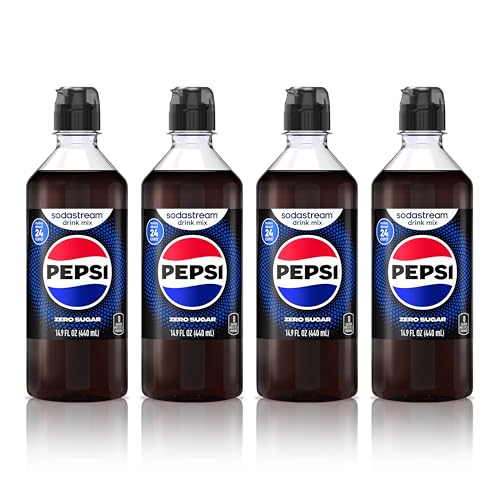 SodaStream® Pepsi® Zero Sugar New Pour Bottle Beverage Mix 14.9 Fl Oz (Pack of 4)