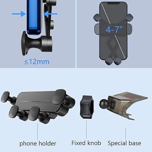 Miniatura 6 de LUNQIN Soporte para teléfono de coche para Audi 2020 2021 2022 2023 Q7 SQ7,2019 2020 2021 2022 2023 Q8 RSQ8 Accesorios de automóvil Decoración