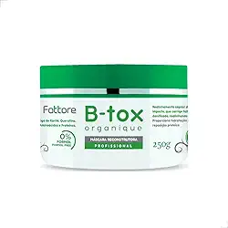Máscara Capilar Reconstrutora Sem Formol B-tox Organique Fattore Anti frizz 250g