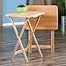 Winsome Alex Set of 2 Foldable Snack Tables, for Living Room, 26
