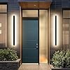 2 Pack 393inch Modern Outdoor Wall Sconce 3 Color Lights 3000K4500K6000K IP65 Waterproof Wall Light Fixture White Acrylic 36W Outdoor Lighting for Porch Patio Fence Garden