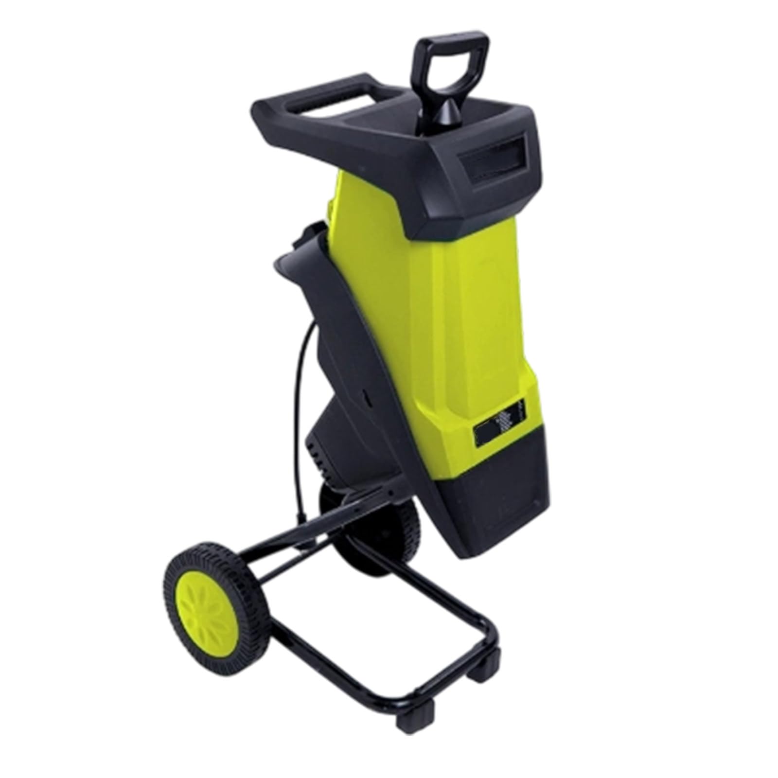 Trituradora eléctrica de jardín de 2400 W, con depósito de Recogida de 50L, máx. 40mm de Grosor de Rama, trituradora de Cuchillas, compostaje y Limpieza del jardín Yellow