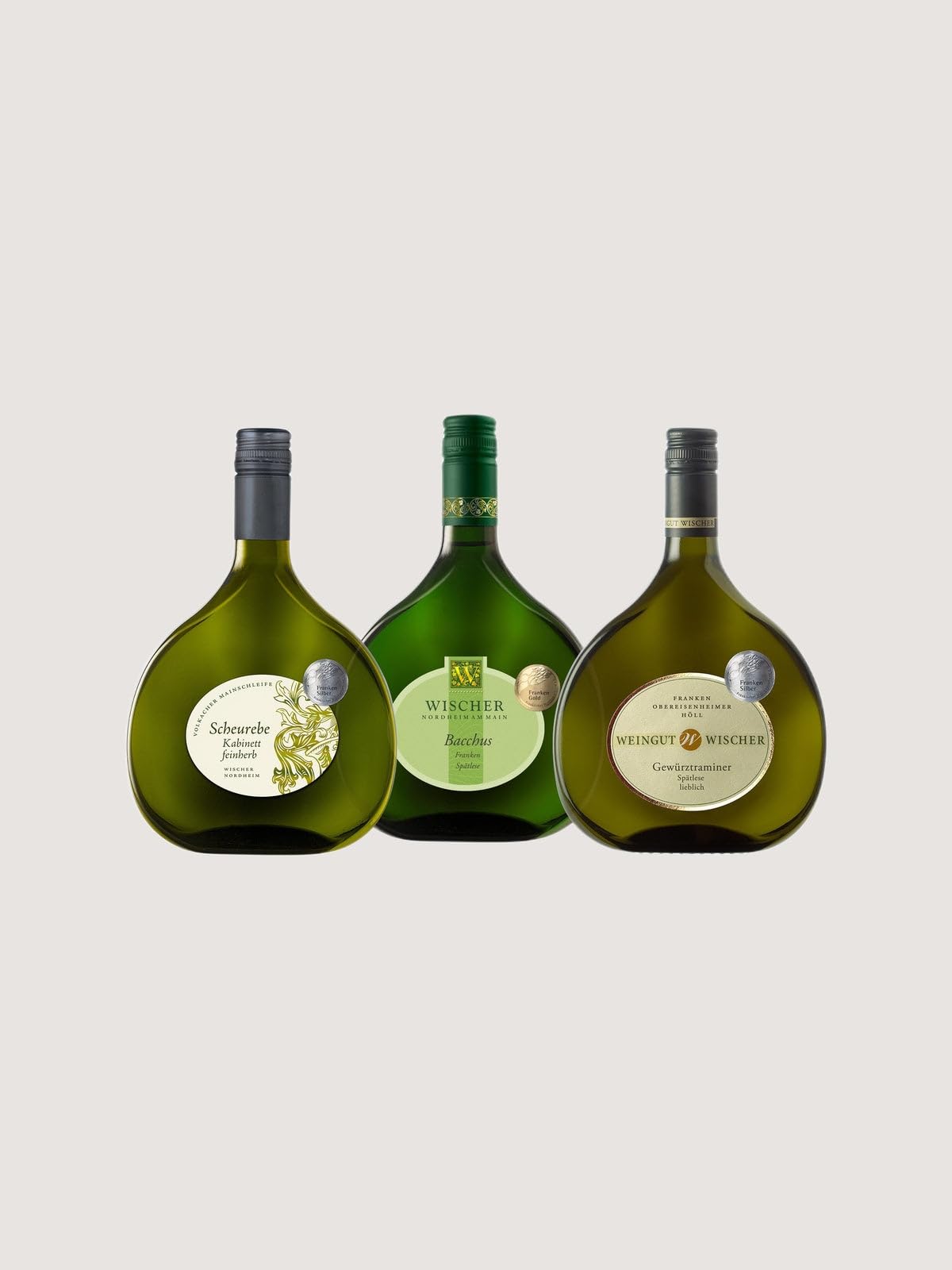 WEIN WISCHER lieblich QUALITÄTSWEIN [3 x 0,75 l] Franken Frankenwein jetzt genießen!