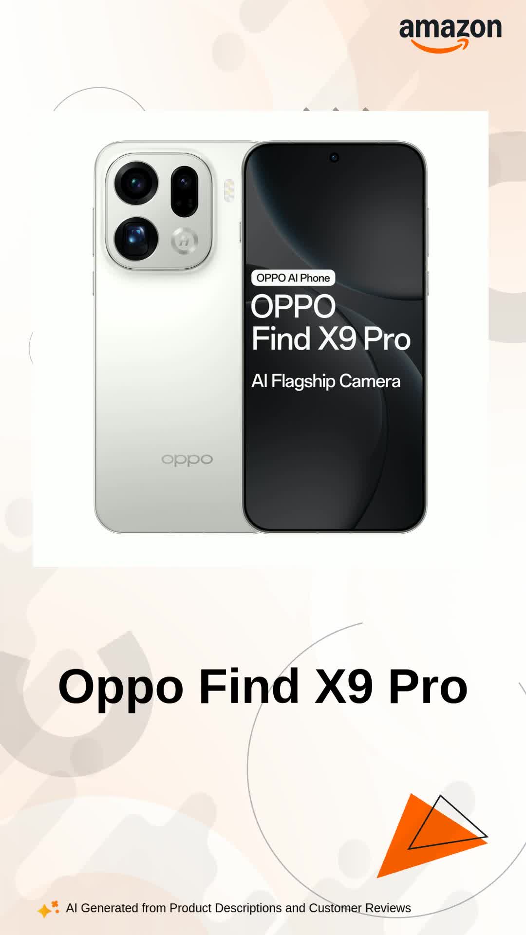 Oppo Find X9 Pro 5G (Silk White, 16GB RAM, 512GB Storage) with No
