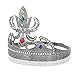 Crystal King - Diademi e corone per cosplay, per compleanno, matrimonio, concorso, ballo, Halloween, feste (nero)