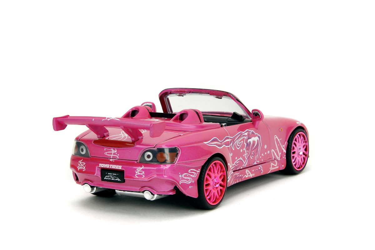 JADA Pink Slips 1:24 - Suki´s Honda S2000, Die-Cast Car with Base