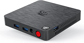 B.eelink Mini Pc T4 Pro 64gb eMMc 4gb de Ram Processador Intel Apollo Lake Conectividade Sem Fio Dual Band 2.4/5.8GHz e Bluetooth 4.0 Windows 10 Placa de Vídeo Intel HD Graphics 500 2 Porta Hdmi 4 Portas Usb 3.0 1 Entrada de Áudio 3.5mm 1 Porta Lan 1000Mbs para Escritório / No Brasil