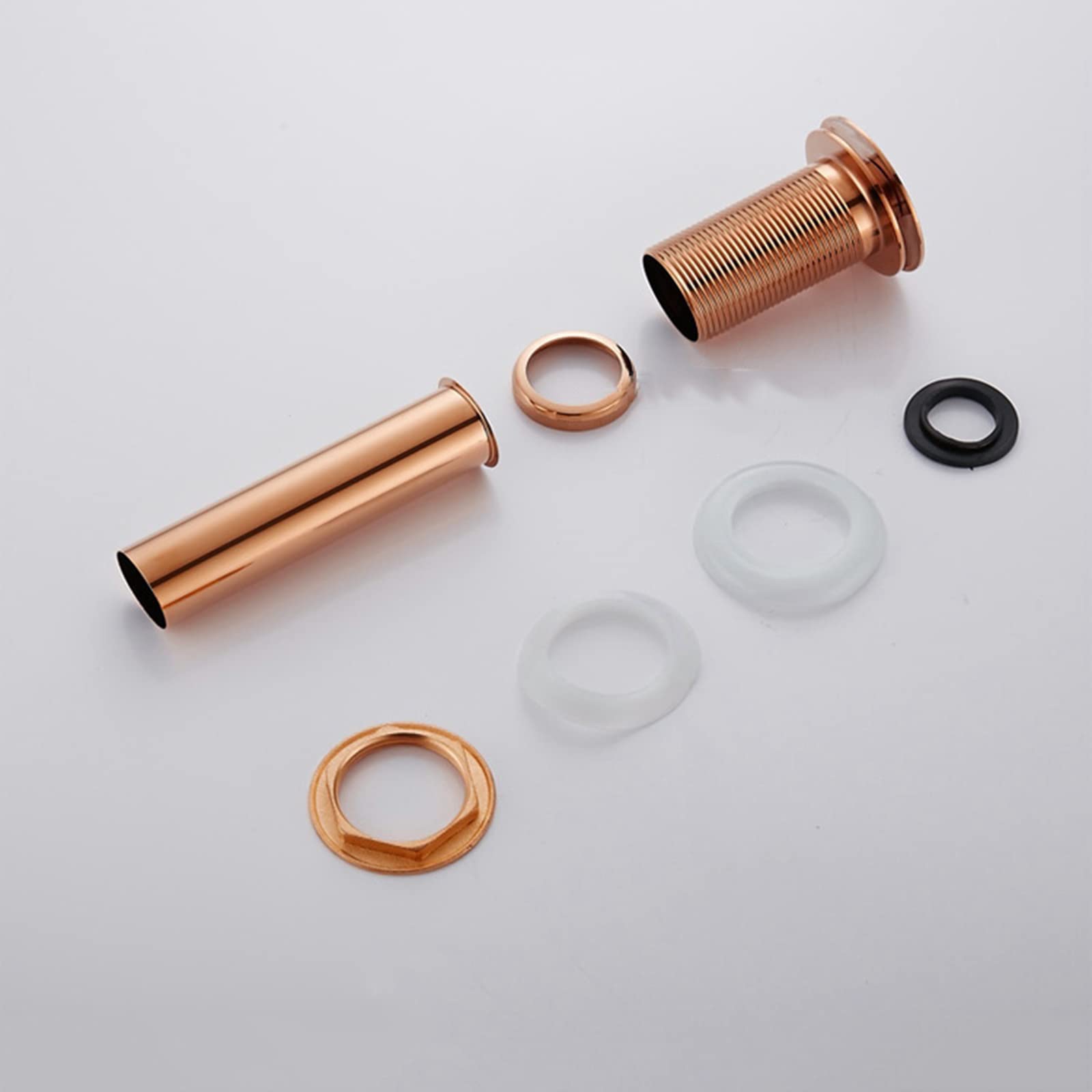 Tapon Lavabo Click Clack Universal,Oro Rosa,TapóN DesagüE Lavabo,Desague Lavabo Sin Rebosadero,Con Cesta De Filtro,Cobre Completo,Empuje El Resorte Para Drenar,oro Rosa B