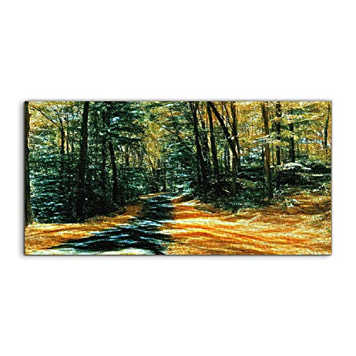 Image acrylique forêt d'automne 100x50cm pour sublimer la déco de votre salon