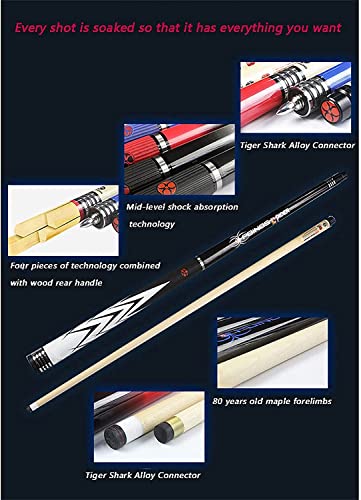 Taco de Billar Maple Billiard Pool Cue 57Inch 13Mm miniatura 2