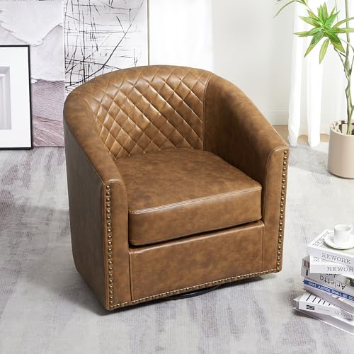 Sillón Plegable Cuero Sintético Café miniatura 5