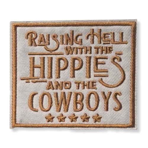 ThatsRad Country Western Embroidered Patch Cowboy Cowgirl Rodeo Darlin Howdy Iron On (Raising Hell Hippies Cowboys)