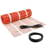 HEATIT 2 ㎡ Fußbodenheizungsmatte Elektrisch strahlendes selbstklebendes Fußbodenheizungssystem 150w/㎡ Warmmatte