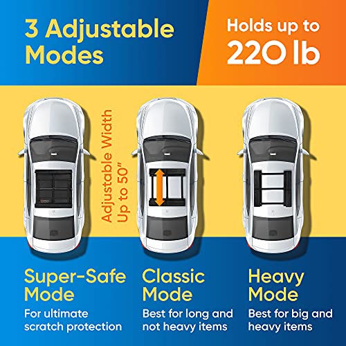 image for BagMate Universal Soft Roof Rack for Car with 2 Tie Down Straps, 4 Car