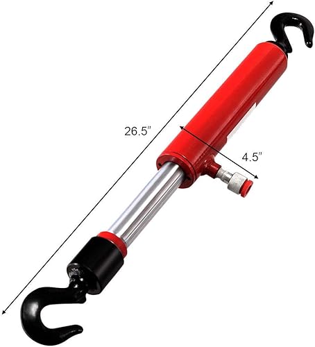 Miniatura 7 de Goplus Carro hidráulico de tracción de 10 toneladas, ideal para máquina de bastidor eléctrico Extractor de carrocería (26 pulgadas)