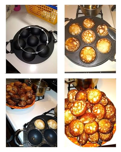 Moule à biscuits en fonte à 7 trous pour gâteaux faits maison durables