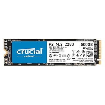Amazon | Crucial クルーシャル P2シリーズ 500GB 3D NAND NVMe