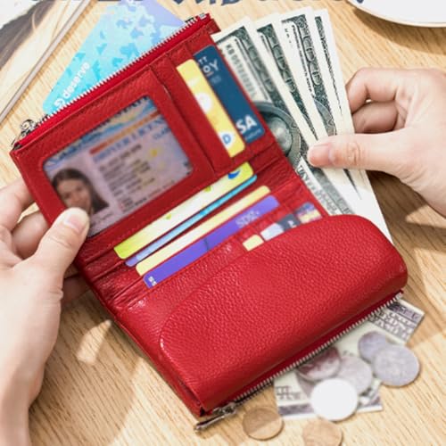 Joyfullygo Wallets for Women, Unisex Pebble Leather Wallet, Women with Credit Card Holder, Can Hold Coins, ID Cards, Perfect for Work, Travel, or a Night Out (Black)4