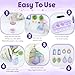 Akisey Resin Glue Jewelry Making Kit, 200g Clear Resin Glue with Two-Sided Light & Molds, Starter Kit for Making Jewelry, Earring, Necklaces, Keychains