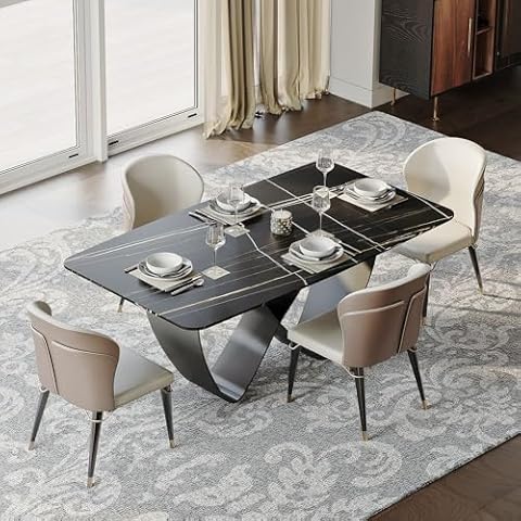 POVISON 63" Modern Dining Table Cover