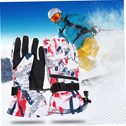 Holibanna 1 Par luvas bordas de cabelo falso manoplas de snowmobile homens acessório esportivo supri