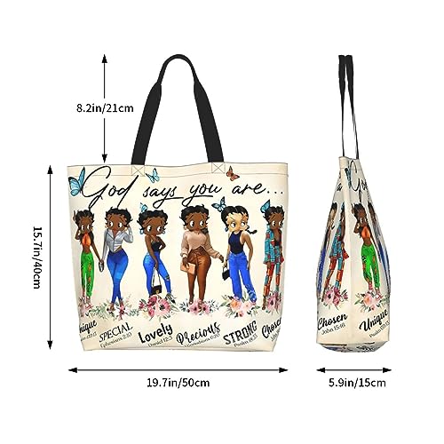 Bolso Tote para mujer negro estilo casual miniatura 6