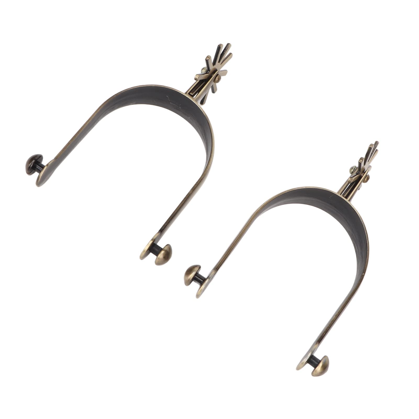 Asixxsix Eperons Western, 1 Paire d'éperons Western Cowboy en Alliage de Zinc, éperons Vintage pour Chevaux, Accessoires d'équitation pour Bottes d'équitation, Hommes, Femmes et Cavaliers
