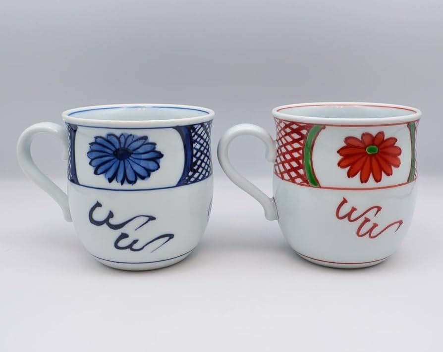 Amazon.co.jp: ノーブランド品ペアマグカップ源右衛門窯げんえ