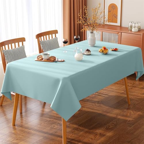 VUIKLCty Mantel Rectangular, Adecuado for encimeras de Cocina y Fiestas en el jardín al Aire Libre.(Light Blue,120x180cm)