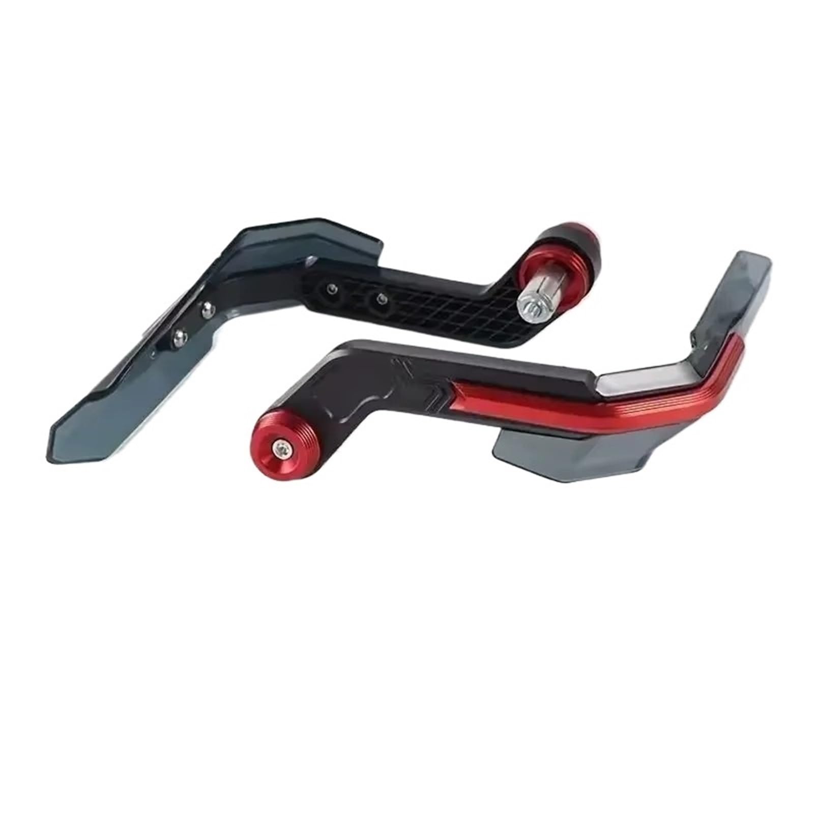Uniwersalny zmodyfikowany uchwyt CNC Motocyklowe osłony wiatroszczelne Ochrona przed upadkiem klaksonu(RED)