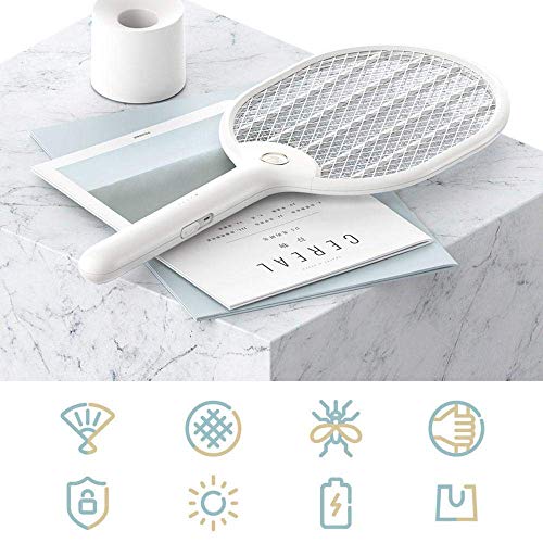 LIOMES USB Electric Photocatalysis Mute Mosquito Insect Bug Zapper Trap Killer LED Lamp Mute Low Power Consumption Mosquito Killer Lamp with Two Mode Light (Black) - Image 5