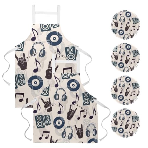 Tablier de cuisine pour nettoyage de la maison et pâtisserie en lot
